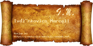 Ivánkovics Marcell névjegykártya